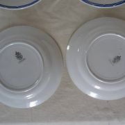 6 assiettes plates Lunéville  faience ancienne