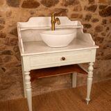 Antique sage green washstand