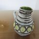 Green and grey ceramic pitcher 60s