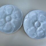 Porcelain oyster plate – set of 4