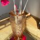 High vase art deco salmon pink