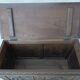 Breton chest in carved wood