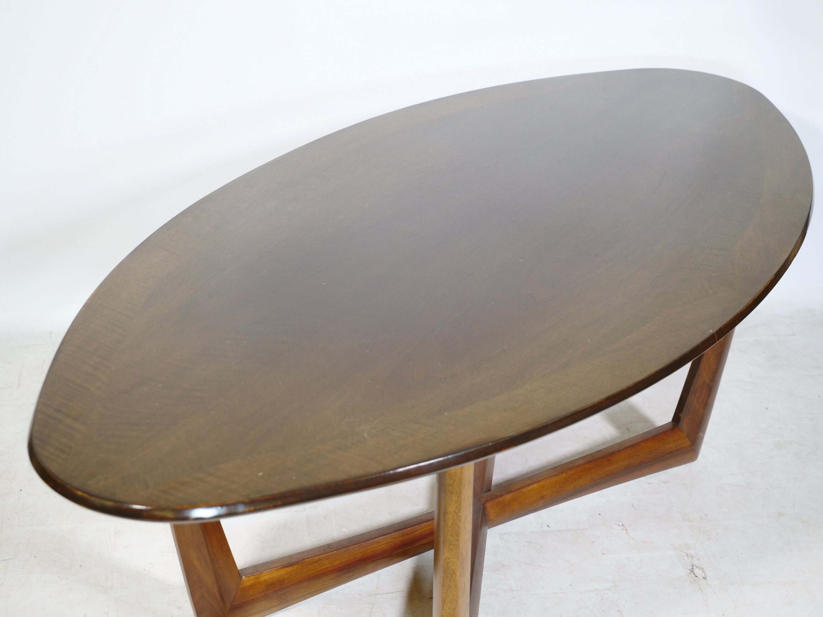 Mid-Century Oval Coffee Table for Kondor Möbel, 1960s
