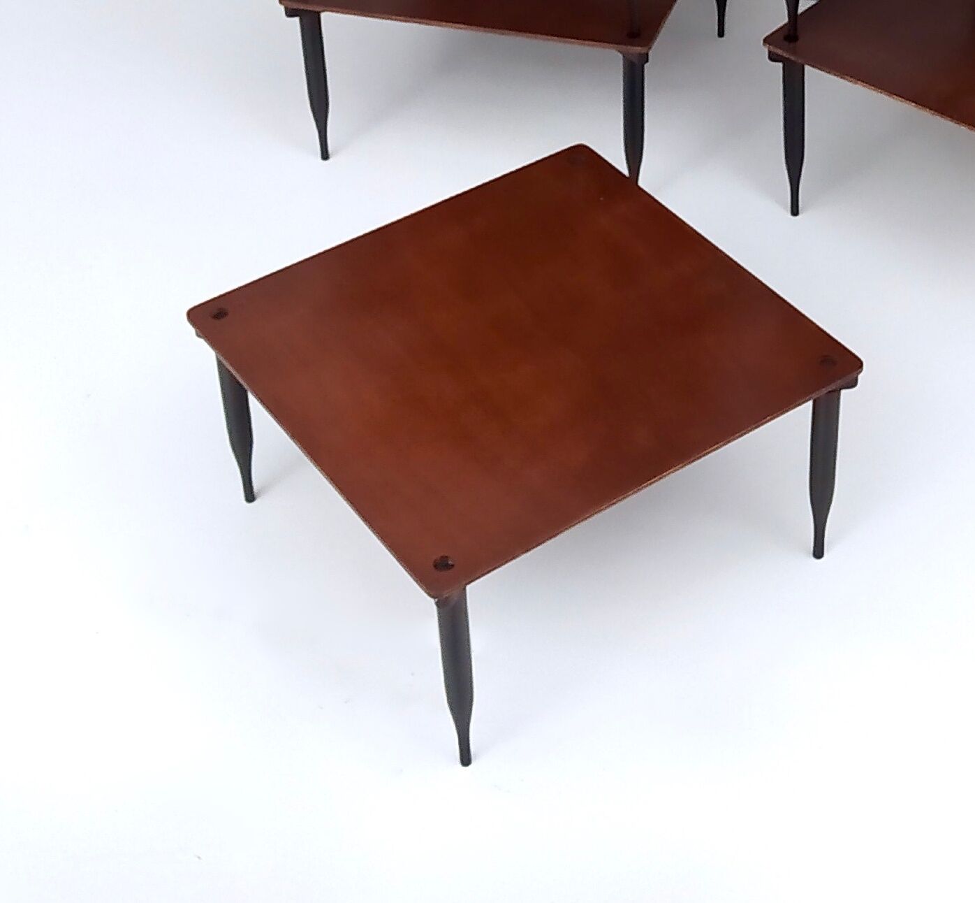 Walnut coffee table model "T8" by Vico Magistretti for Azucena, Italy