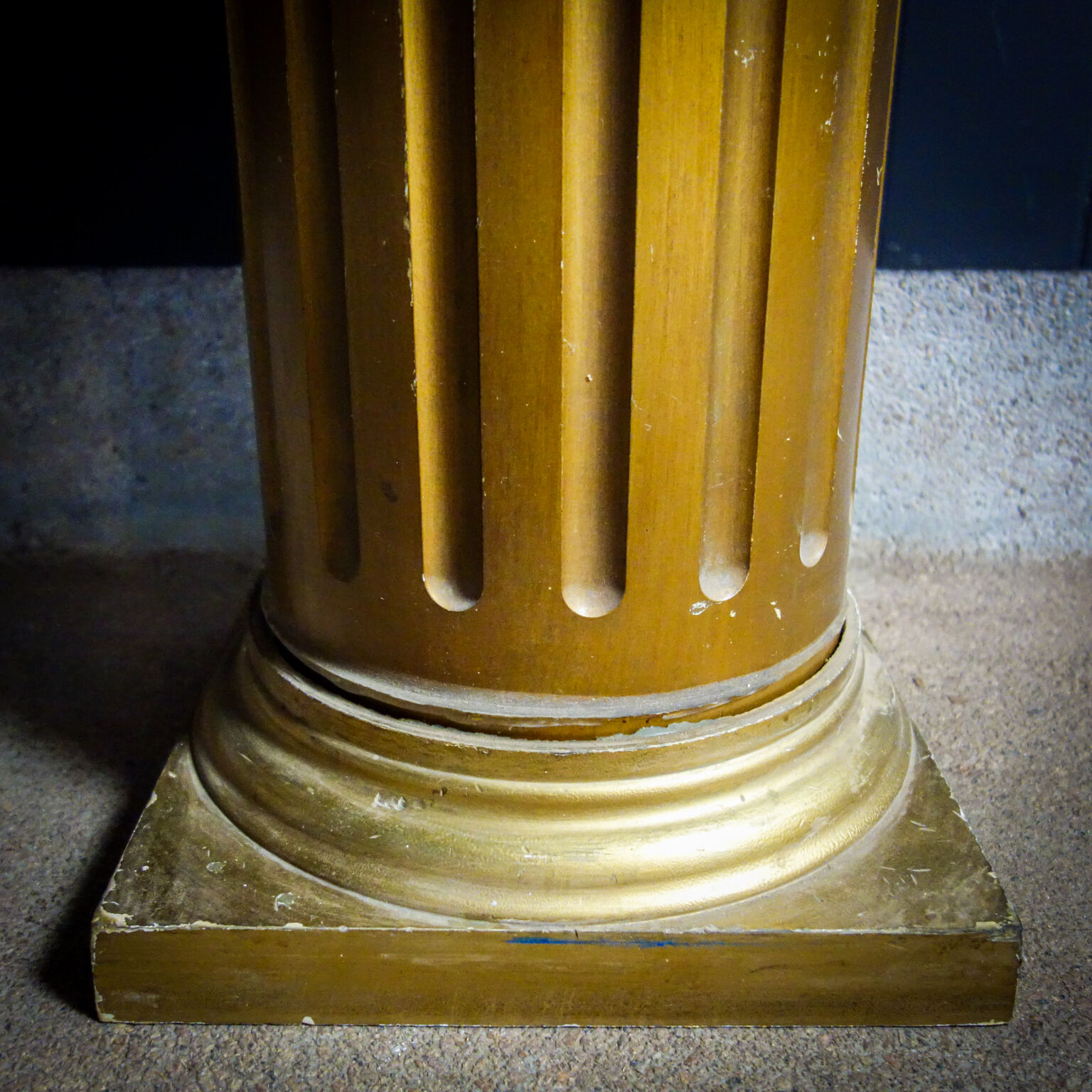 Classic gold colored columns