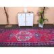 Couloir en laine turc Oushak vintage fait main 122x355