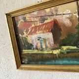 Framed oil duo