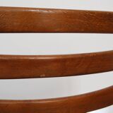 6 Scandinavian beech skai chairs