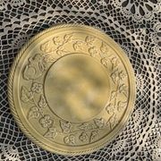 Underside, glazed ceramic, slurry, ivy frieze and rabbit pattern, Vintage