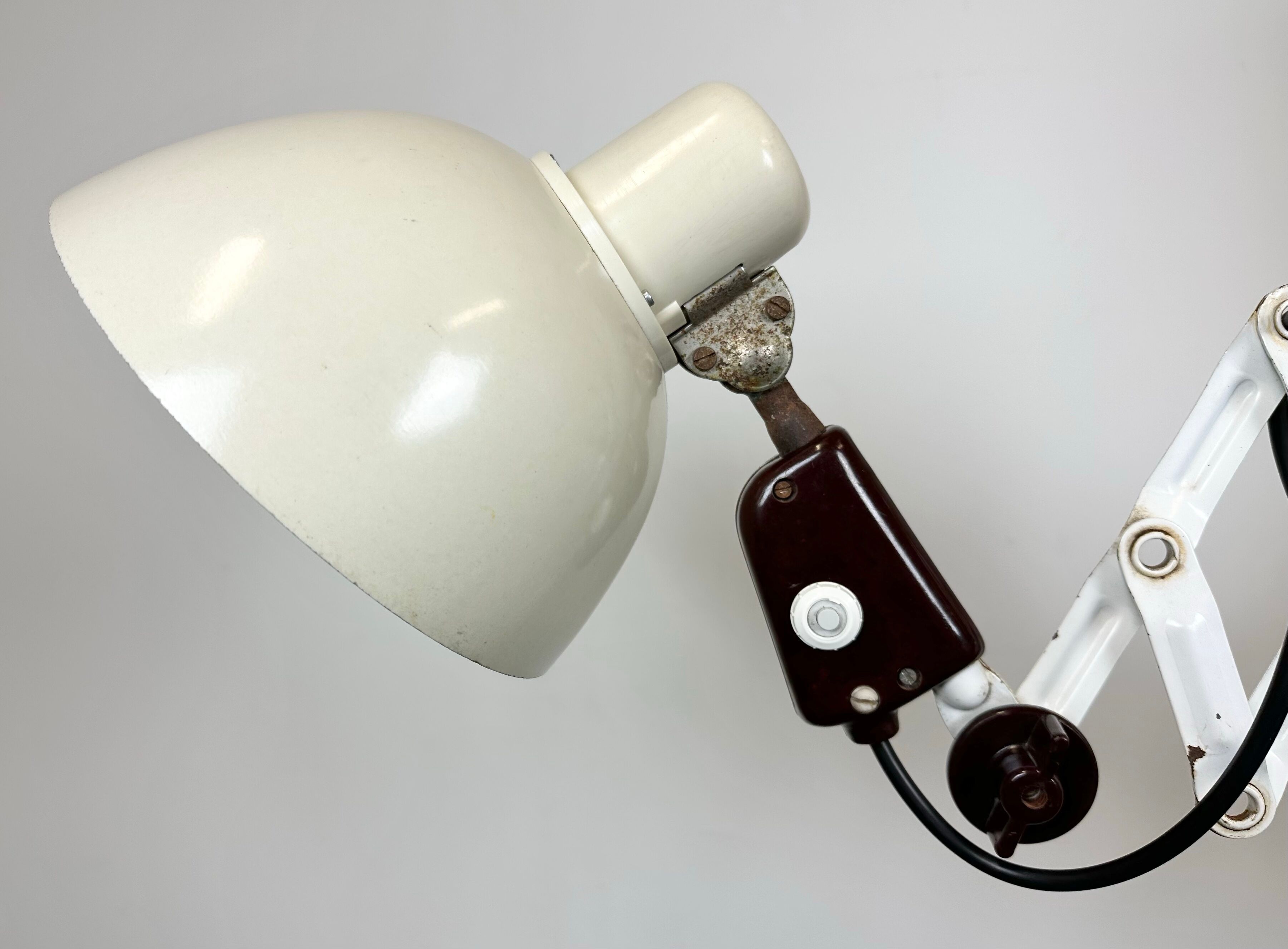 Industrial East German Scissor Lamp from VEB Zweckleuchtenbau Dresden, 1950s