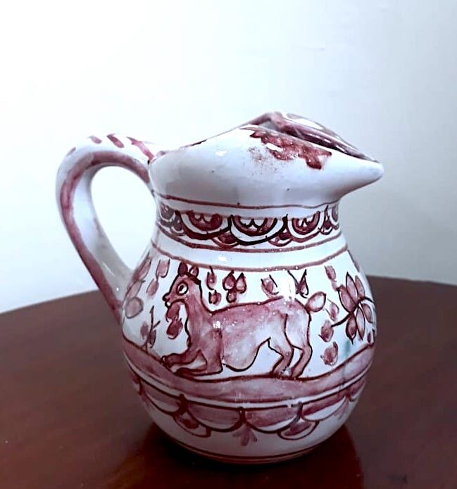 Pitcher Alfal alcobaça Portugal earthenware