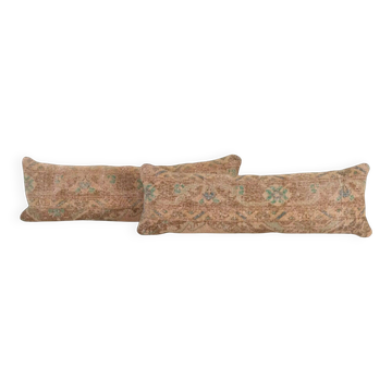 Lot de 2 housses de coussin turque vintage 30x89 cm