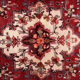 Vintage Red Wool Persian Rug Handmade Traditional Oriental Wool Runner Rug - 105x265cm