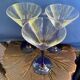 Trio de verres à pied bleu Luminarc