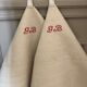 Pair of hemp tea towels, old linen
