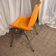 Orange plastic chair 1970