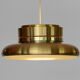 Gold coloured aluminium hanging light by Carl-Thore for Granhaga.