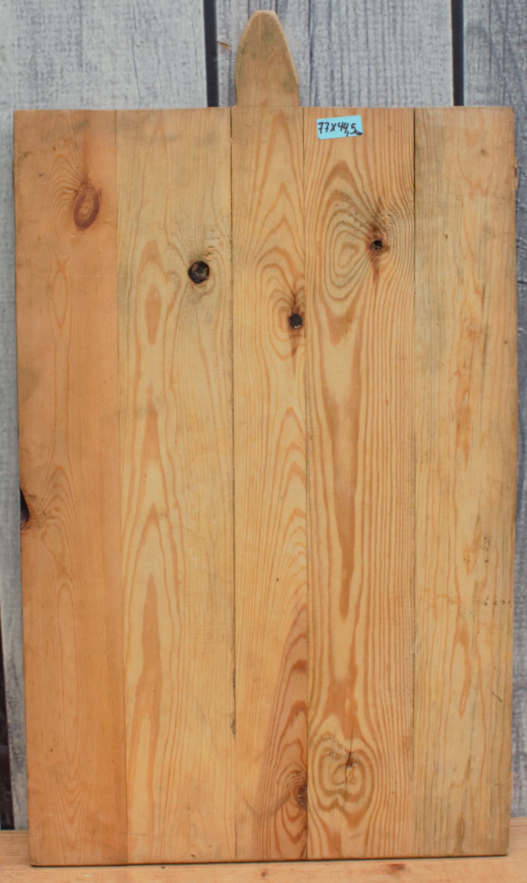 Vintage wooden cutting breadboard 7x 44.5 cm
