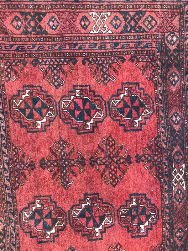 Carpet old saddle made turkmen hand 97 x 162 cm