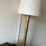 Lampadaire doré en bois