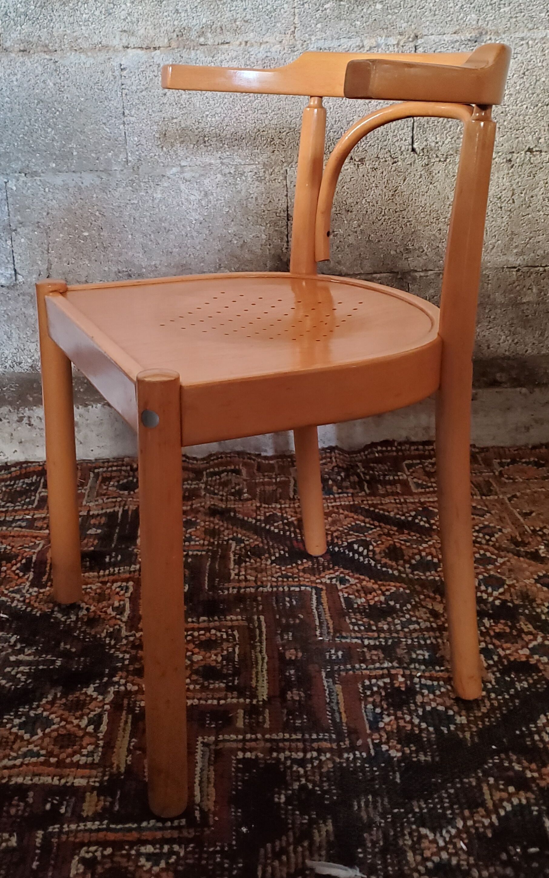 Fauteuil de bureau bois 80's