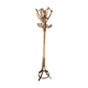 Rattan coat rack