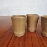 Set of 5 vintage stoneware cups