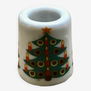 Mini bougeoir porcelaine allemande sapin