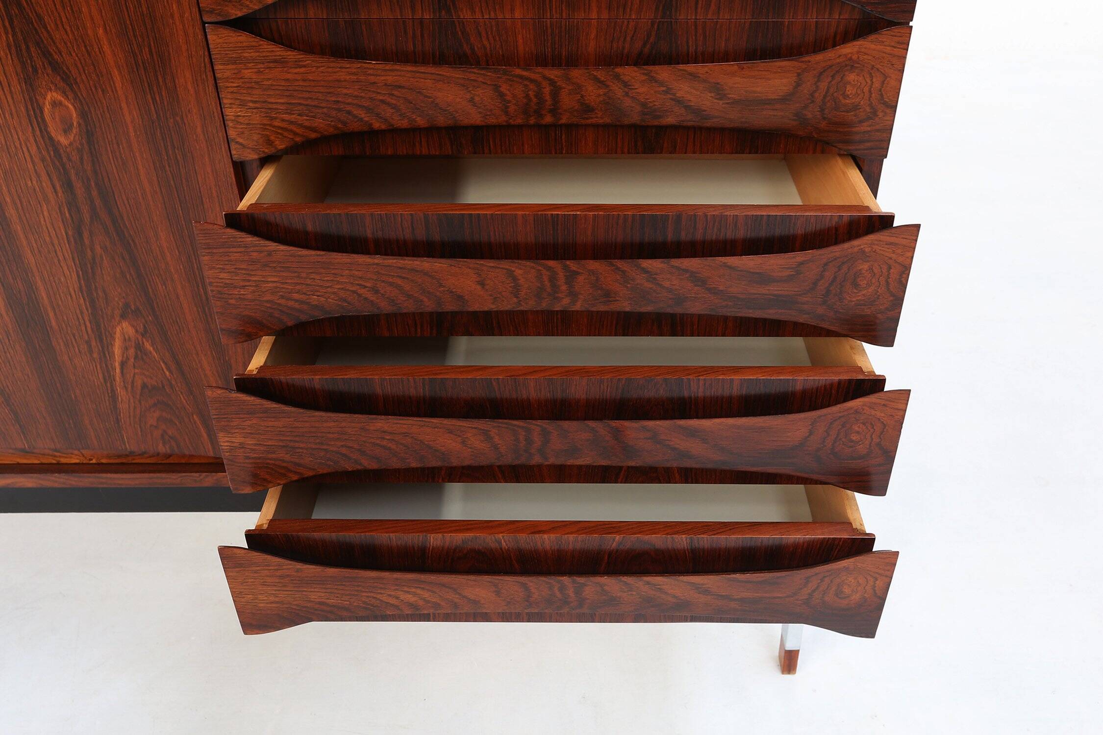 Belgian Mid-Century Rosewood Highboard, 1960s