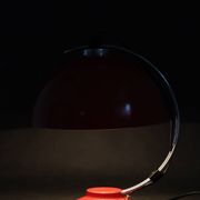 Lampe de table rouge des années 1970, Tchécoslovaquie
