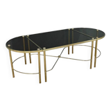 Tripartite Glass Coffee Table, Maison Baguès style – 1950