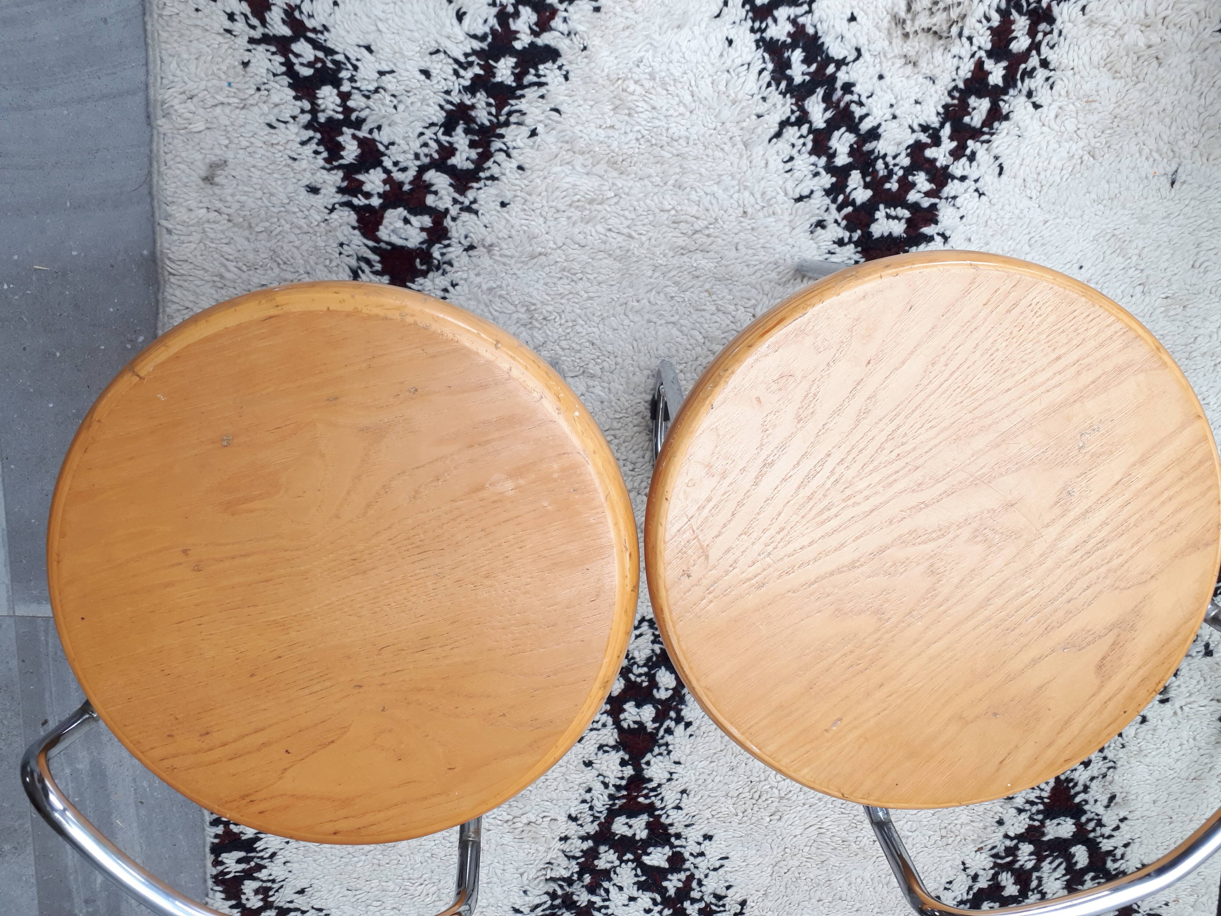 Pair of Scandinavian style stools