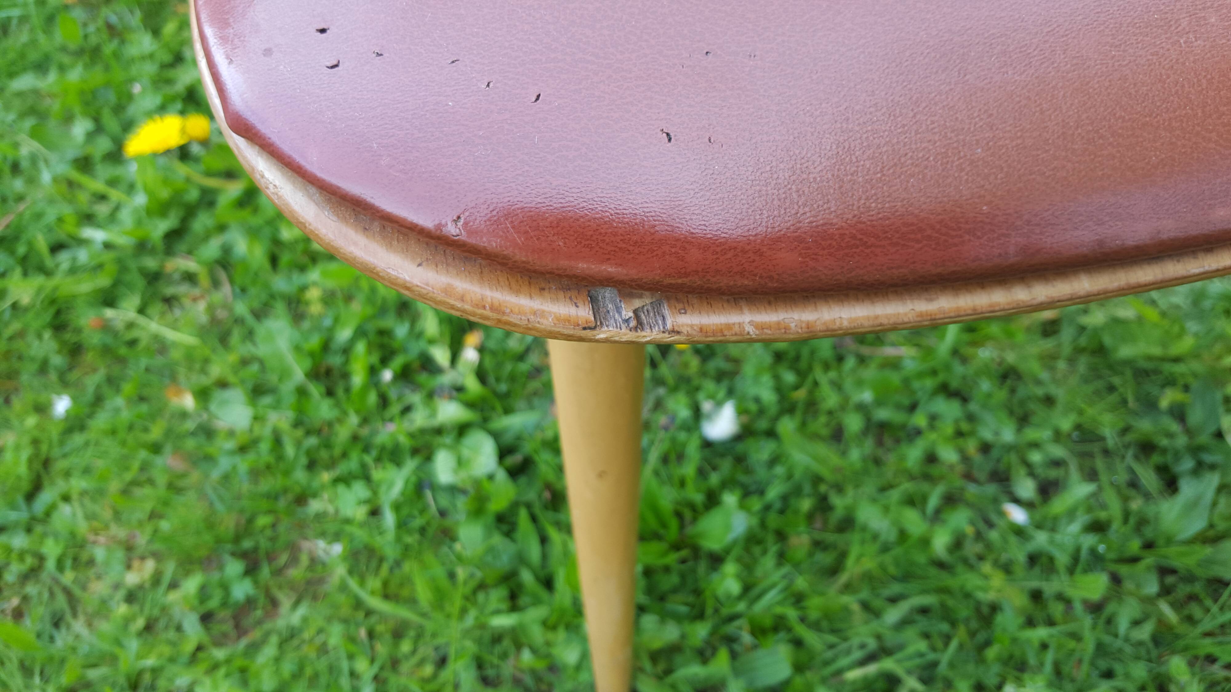 Trio of bistro chairs Baumann vintage 60s