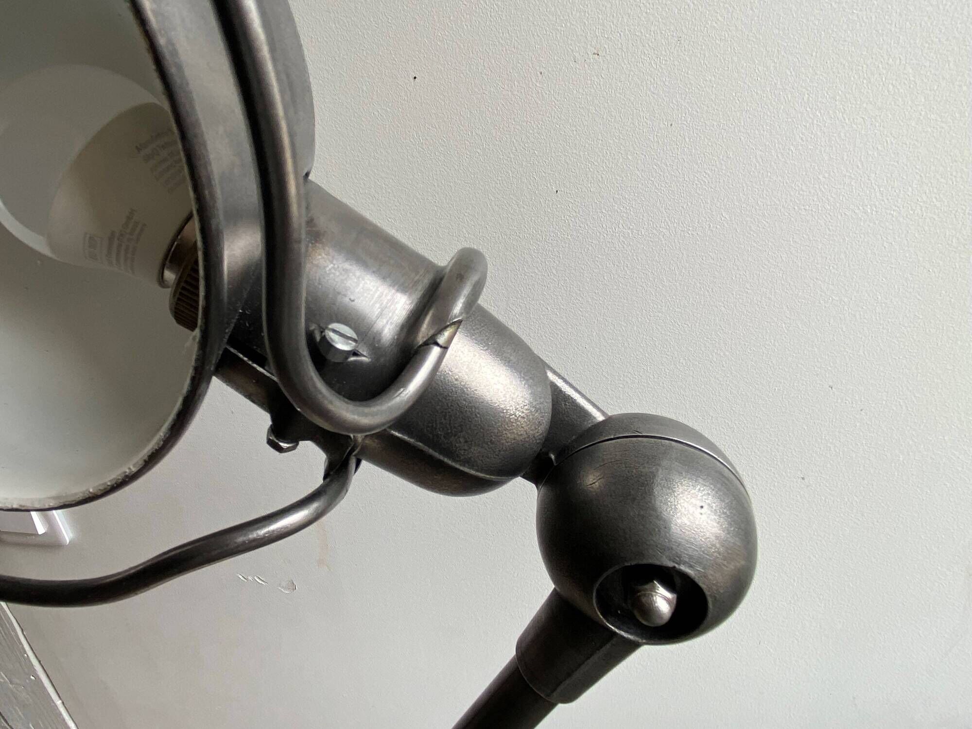 Jieldé 5-arm floor lamp, 40cm, graphite, industrial style, Jean Louis Domecq, 1950s vintage