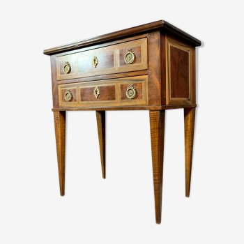 Dresser of Louis XVI in precious wood marble