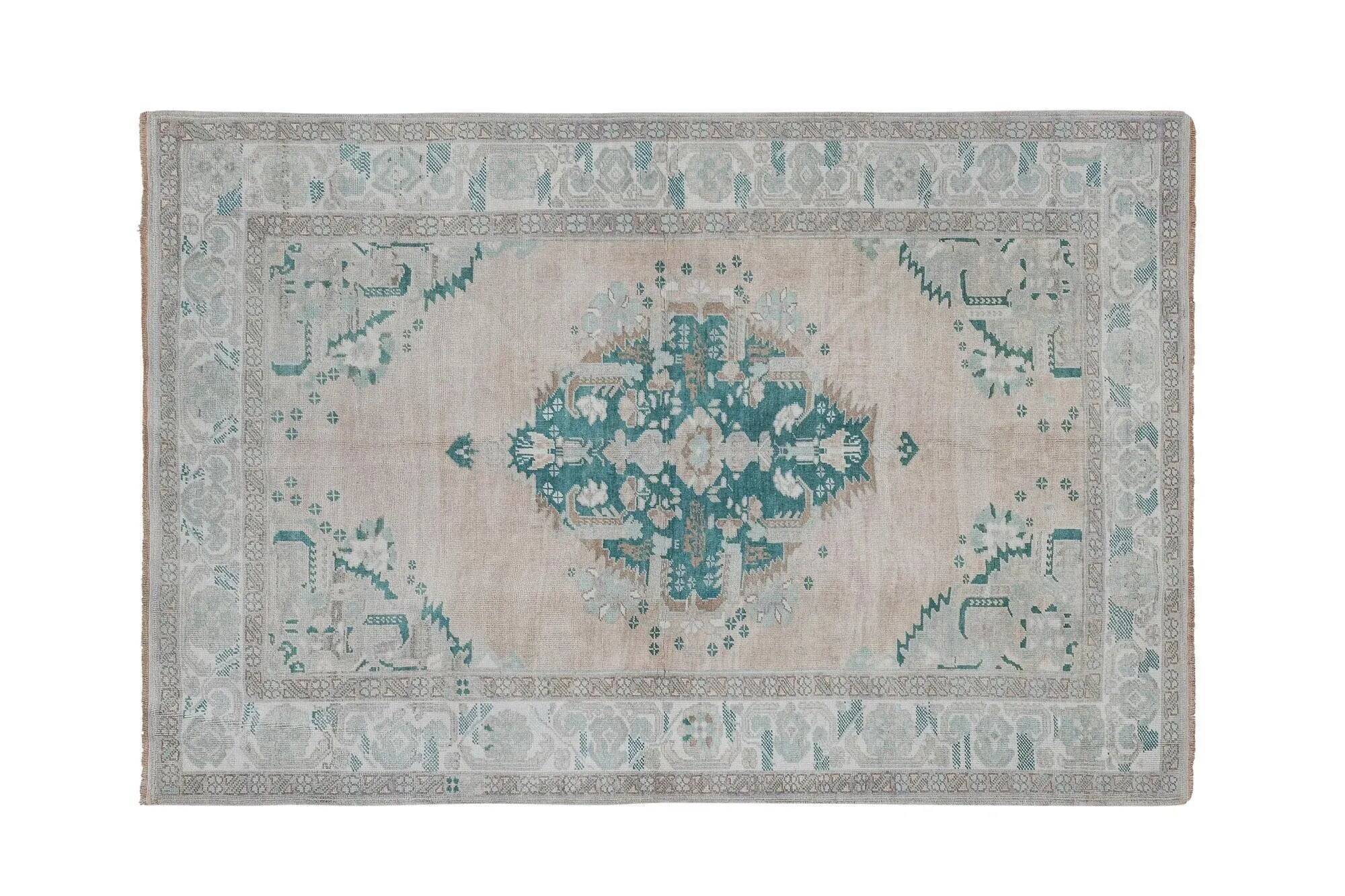 Vintage Turkish Oushak rug 175x258 cm