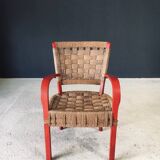 Vintage Mediterranean Rope Armchair, France, 1930s
