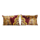 Set of 2 vintage velvet cushion covers 61x41 cm