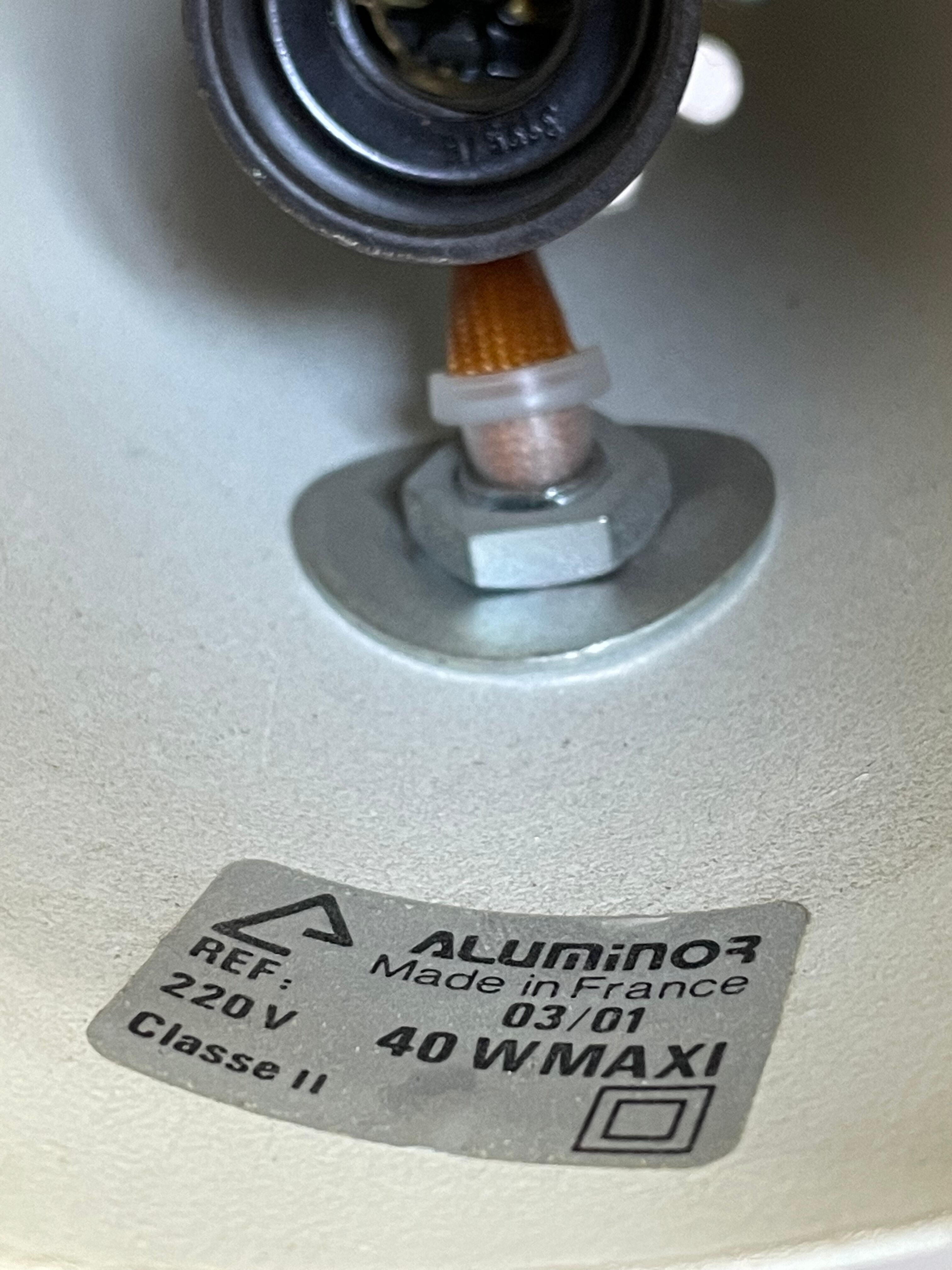 Lampe de bureau aluminor vintage