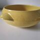 Salins Miramar lemon yellow dish – textured earthenware, 1950s–60s