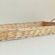 French Provence Large Wicker Basket Tray, Handwoven in France, Late 20th-C