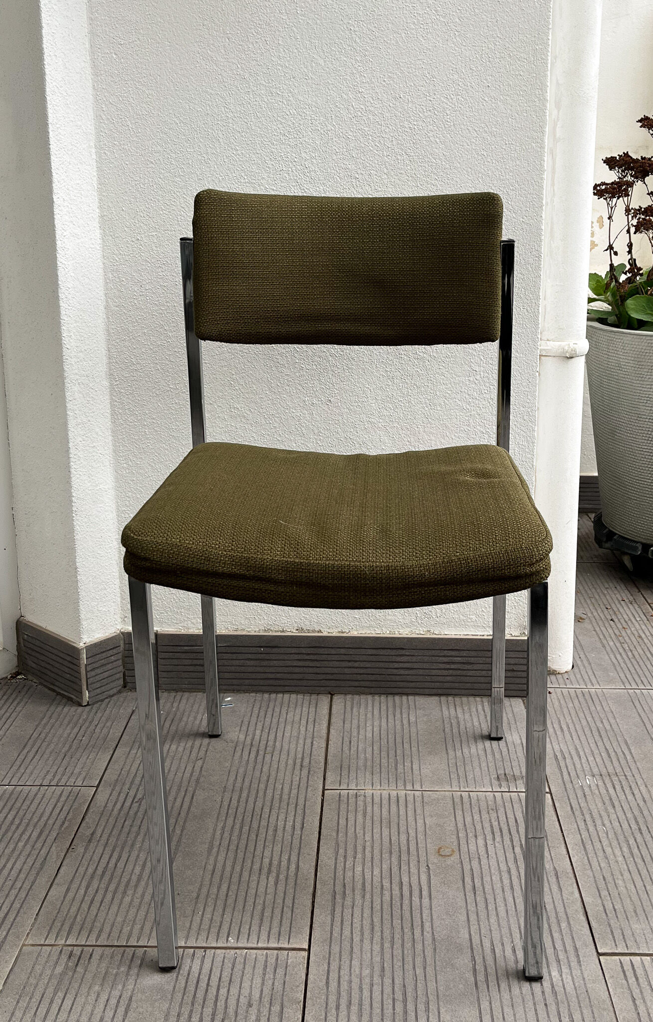 Vintage chrome chair