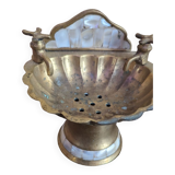 Brass and mother-of-pearl soap holder