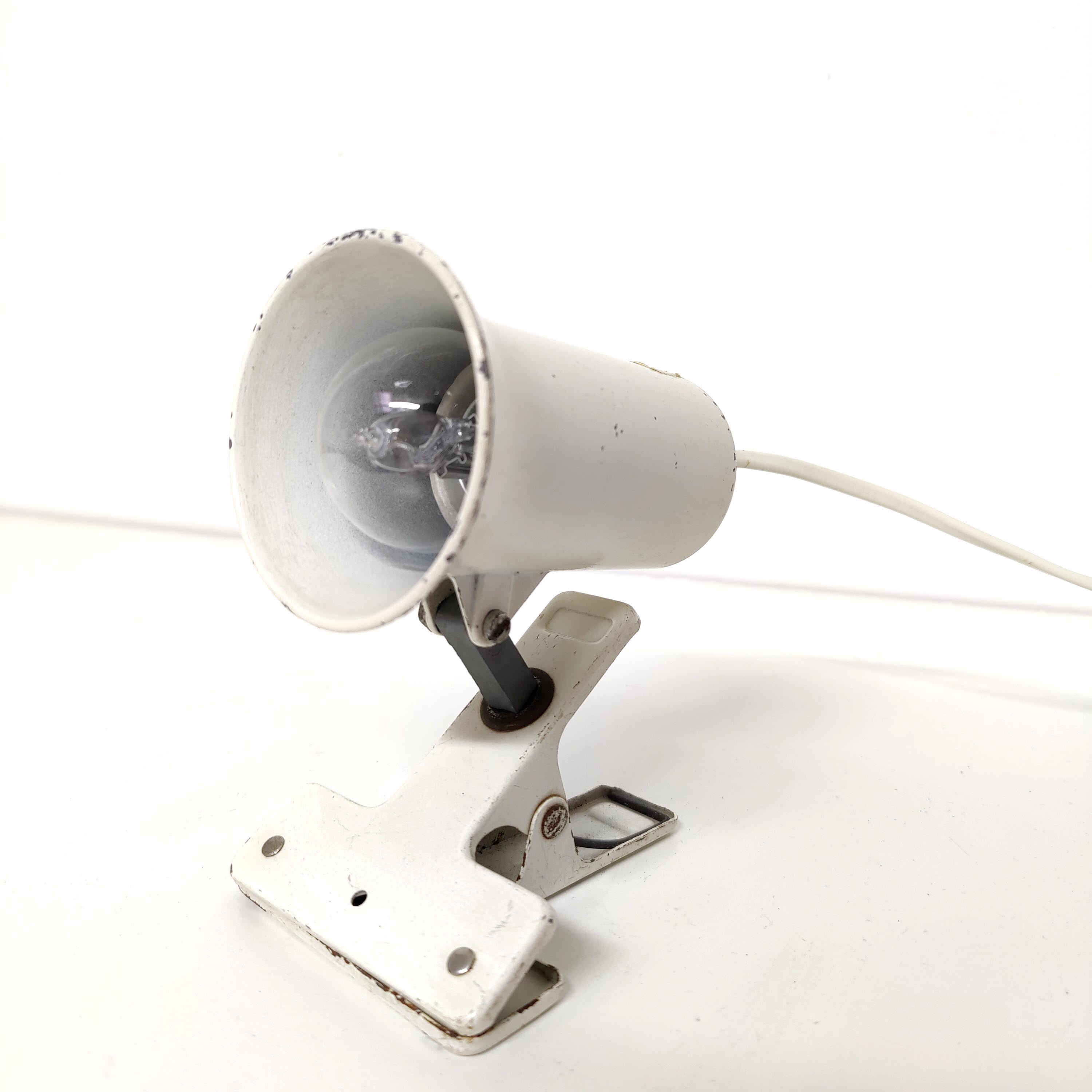Lampe spot à pince Lita en métal années 70