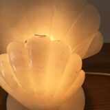 Alabaster shell lamp