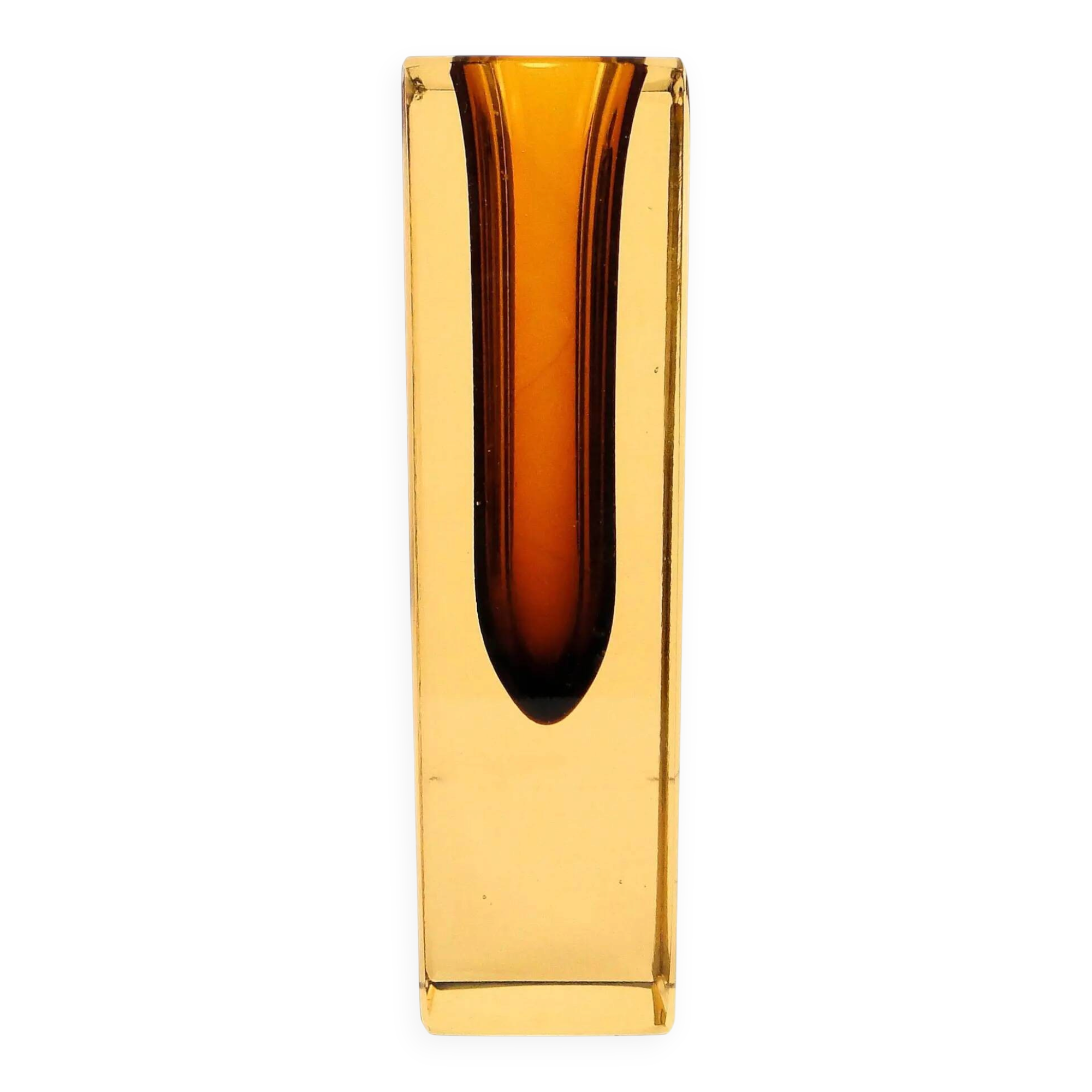 Murano vase, Sommerso, glass, design by F. Poli, Italy, 1950s