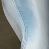 Giancarlo Piretti Alky Lounge Chair Sky Blue Velvet for Anonima Castelli