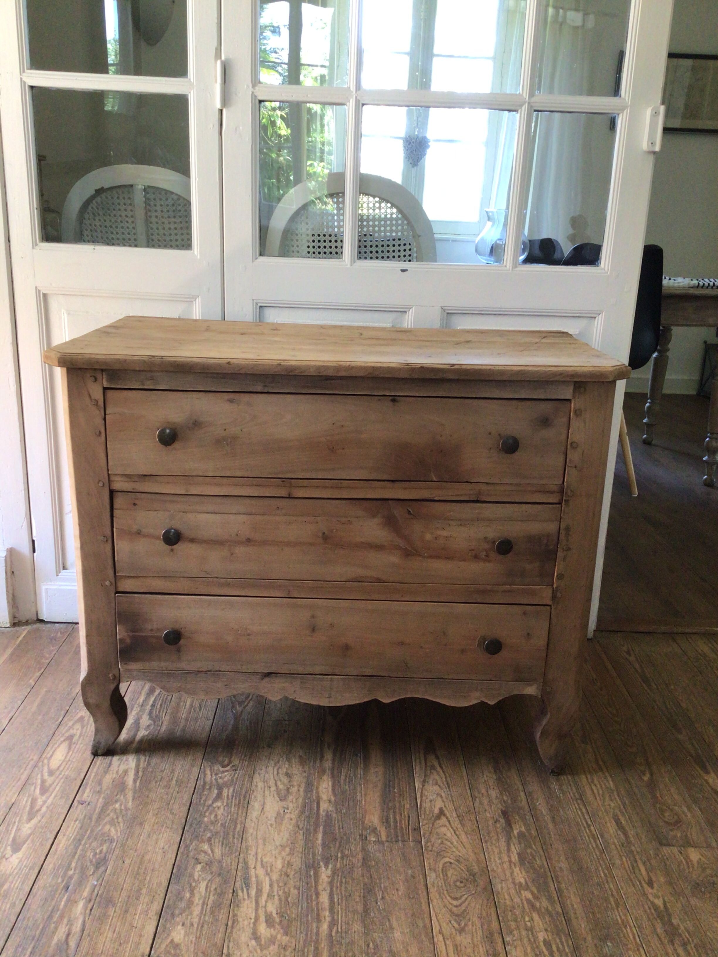 Old chest of drawers stripped