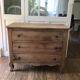 Old chest of drawers stripped