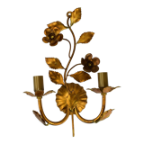 Wall lamp, golden flowers